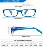 VIDEBLA 5 Pack Computer Reading Glasses Men and Women Anti Eyestrain Blue Light Blocking Glasses for Reading (Mixed colours, 1.75)