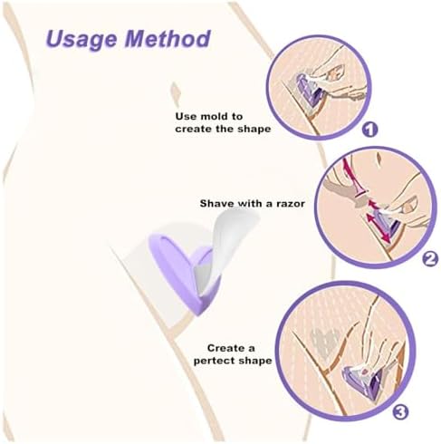 Pubic Hair Stencils Women Bikini Privates Shaving Stencil for Women Intimate Pubic Hair Trimmer with 7 Shapes Perfect for Bikini Area Shaping and Styling