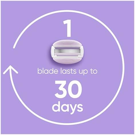 Gillette Venus ComfortGlide Freesia Women's Razor Refills, 4 Refills