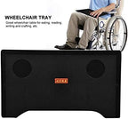 Lap Trays, Wheelchair Tray,Wheelchair Lap Tray - Detachable Wheelchair Table with Cup Holder - Plastic Wheelchair Tray for Writing,Reading & Eating