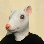 GK-O Funny Realistic Mouse Rat Latex Head Mask Halloween Costume Party Cosplay Prop