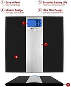 Escali Ultra Slim Digital Bathroom Scale for Body Weight, Bath Scale, High Capacity of 400 lb, Batteries Included