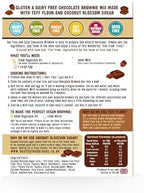 Free and Easy Chocolate Brownie Mix, 350g - Gooey & Delicious, Organic, Vegan & Gluten-Free
