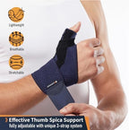 Comforband Adjustable Thumb Brace with Strap – CMC MCP Joint Thumb Spica Splint for Pain Relief, Arthritis, Tendonitis, De Quervains Tendosynovitis, Sprains, Skier's Thumb, Trigger Thumb Immobilizer –