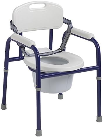 Inspired by Drive Pinniped Pediatric Commode Chair for Toilet with Arms, Blue