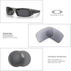 OAKLEY Authentic Gascan OO9014 Replacement Lenses +Bundle Bag+ Bundle Microfiber Pouch