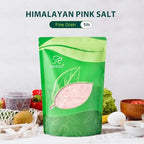 Soeos Himalayan Pink Salt, Fine Grain, 5 Lbs, Pink Himalayan Sea Salt, Salt for Grinder Refill