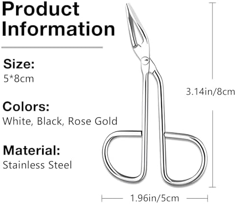3-Piece Tweezers Set Scissor Handle Slant Tip Eyebrow Tweezers Eyebrow Plucker Tweezers for Facial Hair Removal Includes Black, Silver, & Rose Pink