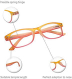 EYEGUARD 4 Pack Reading Glasses for Women Fashion Colorful Gradient Readers