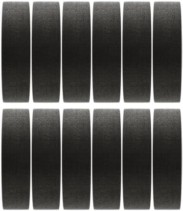 Guard-Tex® Black Finger Tape 1 inch - Self-Adhesive No Residue - 12 Rolls - 90ft Per Roll - 1080ft Total