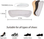 6 Pairs Silicone Heel Pads & Grips for Shoes - Anti Slip Heel Protectors with Bump Design,Transparent Black Nude, Sticky Adhesive Backing, Universal Fit for Heels Sneakers Boots (Thickness：0.2in)