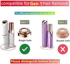 Replacement Heads For Finishing Touch Flawless Facial Hair Remover,Women Hair Removal Shaving Head First Generation (2PCS, GEN 1)