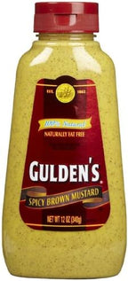 Guldens Squeeze Brown Mustard, 12 oz, 6 pk