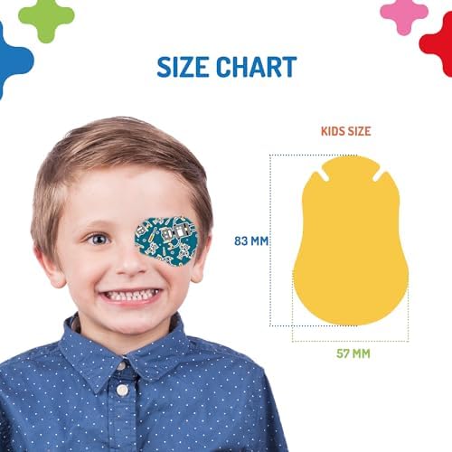 Opthopatch Eye Patches for Kids with Ultra Sensitive Silicone Adhesive, 40 Hypoallergenic Patches for Amblyopia & Lazy Eye, Fun Girl-Friendly Designs, 1 Rewards Chart Included by Defined Vision