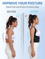 Posture Corrector for Women and Men with Bionic System, Precise Full Back Support Back Brace for Upper and Lower Back Pain Relief with Two 3D Pads