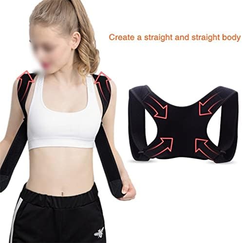 Spine Back Corrector Protection Shoulder Adjustable Band Humpback Posture Brace(L Code)