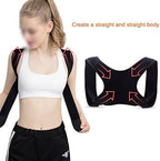 Spine Back Corrector Protection Shoulder Adjustable Band Humpback Posture Brace(L Code)