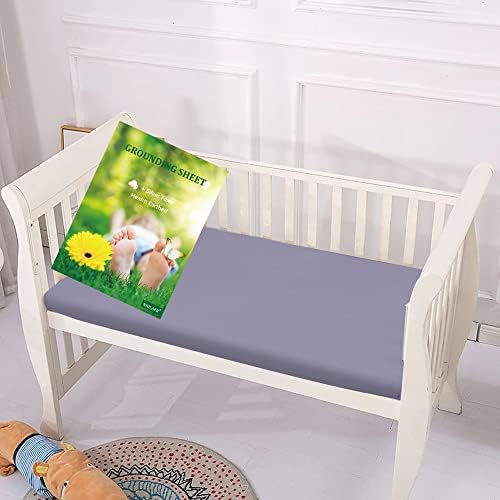 NIULAFR Grounding Sheet, 27"x52" Flat Grounding Sheet with 15ft Grounded Cord, Earth Connected Grounded Bed Sheet for Better Sleep, Stress Relief