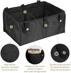 Under Seat Rollator Bags, Four Wheel Rollator Walker Basket Reusable Large Walker Bag Underseat Replacement Medical Basket Walkers Accessories Bags for Seniors Storage Book Essentials