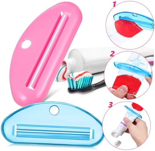 FRCOLOR 10 Pcs Toothpaste Tube Squeezer for Bathroom with Smooth Grip Easy to Use Toothpaste Dispenser for Efficient Squeezing and Waste Reduction