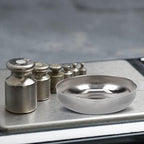 2Pcs Electronic Scale Tray Stainless Steel Weighing Dishes Metal Weigh Boats Silver Mini Scale Trays for Jewelry Liquid Powder Laboratory Supplies