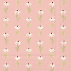 IHR Ideal Home Range Party Napkins Disposable 3-Ply Paper Lunch Napkin Pack, 6.5" x 6.5", Pink Daisy, 20-Count