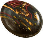 Amazing Gemstone Iron Tiger Eye Crystals and Healing Stones - Large Palm Stone Crystals Piedra - Crystal for Good Luck, Balanced Positive Energy, Meditation - Unique Stocking Stuffers, Gifts for Women