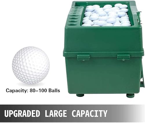 Golf Ball Dispenser,Green Powerless Automatic Tee Up Machine No Electricity Required Golf Ball Teeing Device Training Machine Golf Club Organizer for Golf Ball Game, Sports Gaming Clubs, Learning