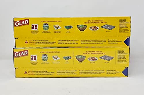 Glad Press'N Seal Multi Purpose Sealing Wrap - Leakproof, Airthight & Multisurface - 2 x 140Sq. Ft