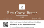 Kyabo 100% Pure and All Natural Cocoa Butter - 3lb - Food Grade - great for making lip balm, cream, hair products, candle, hair removal and craft projects - Made with Organic Cacao