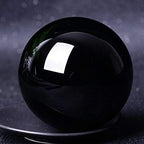 20-60mm Asian Natural Black Obsidian Sphere Quartz Crystal Magic Ball Healing Reiki Rock Stone Collectibles Without Base (Size : 30mm)