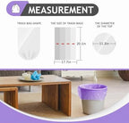 Teivio Small Trash Bags 4 Gallon 160 Counts Garbage Bags, Bathroom Trash Can Bin Liners, Small Plastic Bags for home office kitchen, fit 12-15 Liter, 3,3.5,4.5 Gal, Purple