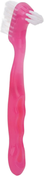 Denture Brush, Ergonomic Portable Soft Hair False Teeth Brush Double Sided Professional for Home Travel