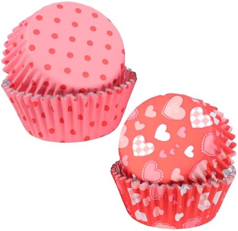 PME Valentines Foil-lined Cupcake Cases, Valentine's Day (Pack of 60)
