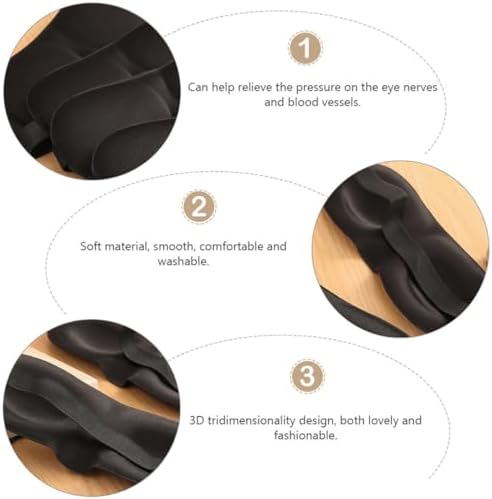 FRCOLOR 5pcs Light Blocking Sleep Masks Adjustable Breathable Cotton Eye Covers Soft Household Sleeping Masks for Men and Women Night Use