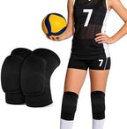 Volleyball Knee Pads 1 Pairs Soft Black Kneepads for Women Youth Girls, for Sports Dance Football Yoga Tennis Running Cycling Workout, Athletic Knee Pads for Volleyball Players (Black, Medium)