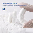 JMU 2000 Pcs Dental Cotton Rolls #2, 1.5'' Rolled Cotton Non-Sterile High Absorbent Cotton Rolls Nosebleed Stopper