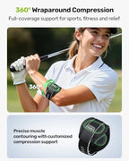 Rakiie Upgraded Tennis Elbow Brace for Men Women with 2 Silicone Pads, Adjustable Golfers & Tennis Elbow Strap for Tendonitis Pain Relief, Support for Sports, Fits Forearm 7.1''-14', Gray