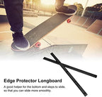 Skateboard Rail, Stable and Flexible Rib Bone Rails, Skateboard Rail Guards Reduce Friction with Screws for Longboard Skateboard