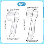 Fowecelt 4 Pack Toothbrush Cover Caps Compatible with Oral B Replacement Heads for Protecting Oral B Brush Heads Electric Toothbrush Portable Travel Brush Heads Caps Convenience for Travel Use
