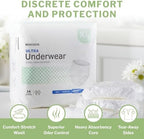 McKesson Ultra Adult Incontinence Underwear, [56 Count], Heavy Absorbency, XL, 58-68 in. Unisex Bladder Leak Protection, Pull-On Style with Tear-Away Sides, Postpartum and Incontinence Support