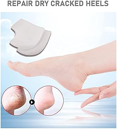 VivoFoot Gel Heel Protectors,Heel Pain and Cracked Heels Relief for Men and Women (2 Pairs)