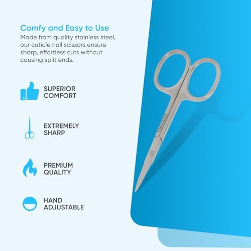 YNR® Nail Scissors | Cuticle | Eyebrow | Facial | Ear | Nose Hair Scissors | Manicure & Pedicure for Men | Women | Babies Multi Purpose Stainless Steel Extra Sharp