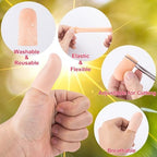 Joez Wonderful 10pcs Gel Finger Cots, Silicone Finger Covers, Thumb Protector Finger Support Protector Caps Gloves