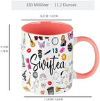 QualityLife Coffee Mug for Singer Fans,Singer Inspired Coffee Cup - 11 Ounce - Gift for Women - Singer Albums Gifts for Women Fans Merch for Swiftea