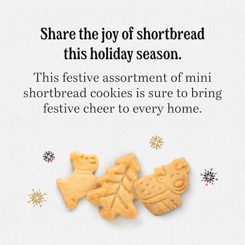 Walker’s Shortbread Variety Pack, 15.9 oz, 3 Boxes, Includes Scottie Dog, Snowman & Tree Shaped Mini Christmas Cookies