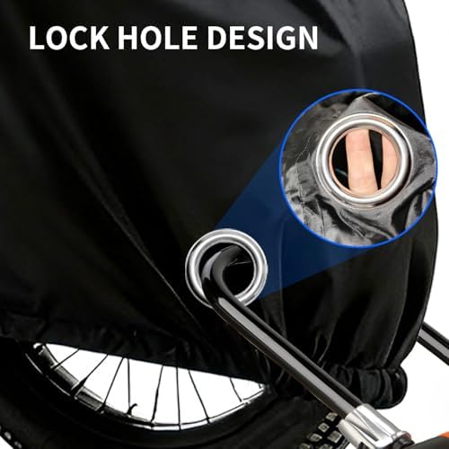 JERBOR All Season Cover for Lectric, Waterproof Outdoor Bicycle Storage Protector, Dustproof Windproof for Mountain Road Electric Bikes, Ebikes Accessories for Lectric