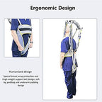Transfer Nursing Sling Toileting Hoist Sling, Lift Walking Slings,Standing Aid Strap,Divided Leg Full Body Leg Trainers Exercise Support Reusable and Washable