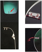 QYAJS 1 Pair Metal Frame Arms Rimless Glasses Legs Glasses Replacement Temple Eyewear Frame Temple