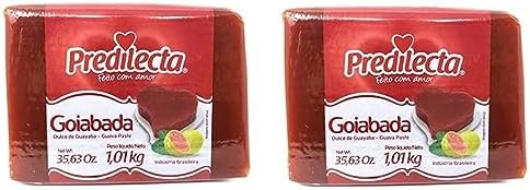 Predilecta - Guava Paste w/ Fruit Pieces - 35.27 oz (PACK OF 02) | Goiabada Cascão - 1.01kg